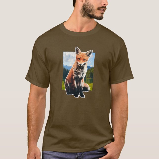 Niedlich Orange Fox T-Shirt (Vorderseite)