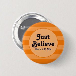 Niedlich Orange Glaube Bibel Verse Hoffnung und Gl Button