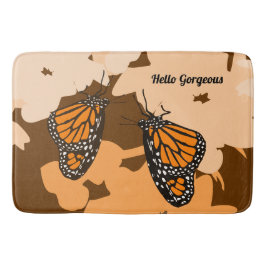 Niedlich Orange Hello Gorgeous Monarch Butterfly P Badematte
