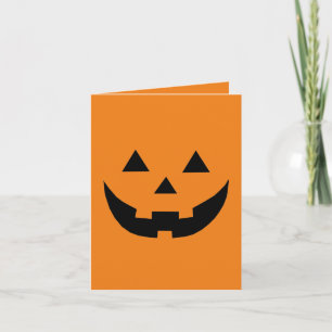 Niedlich-orange-Kürbislaterne lustiges Halloween Einladung