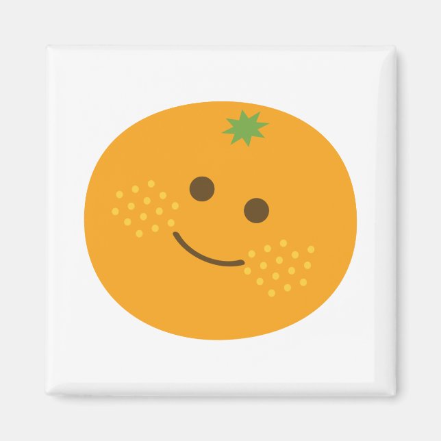 Niedlich Orange Magnet (Vorne)