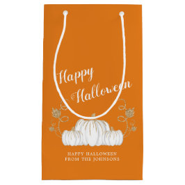 Niedlich Orange Pumpkin Happy Halloween Kleine Geschenktüte