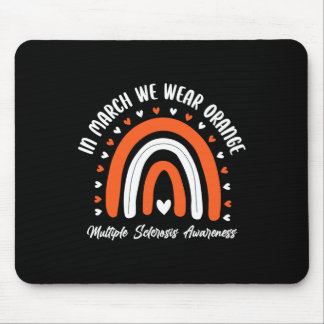 Niedlich Orange Ribbon Frau Warrior Multiple Skler Mousepad