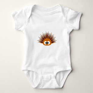 Niedlich Orange Spiny Sea Urchin Baby Strampler