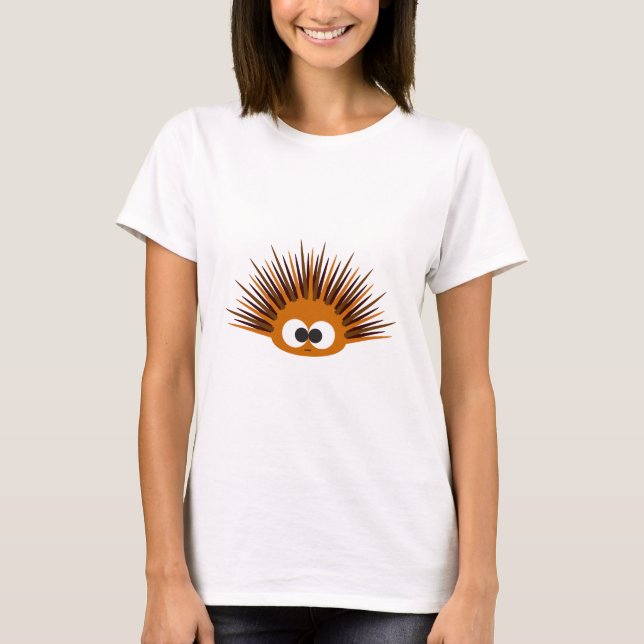 Niedlich Orange Spiny Sea Urchin T-Shirt (Vorderseite)