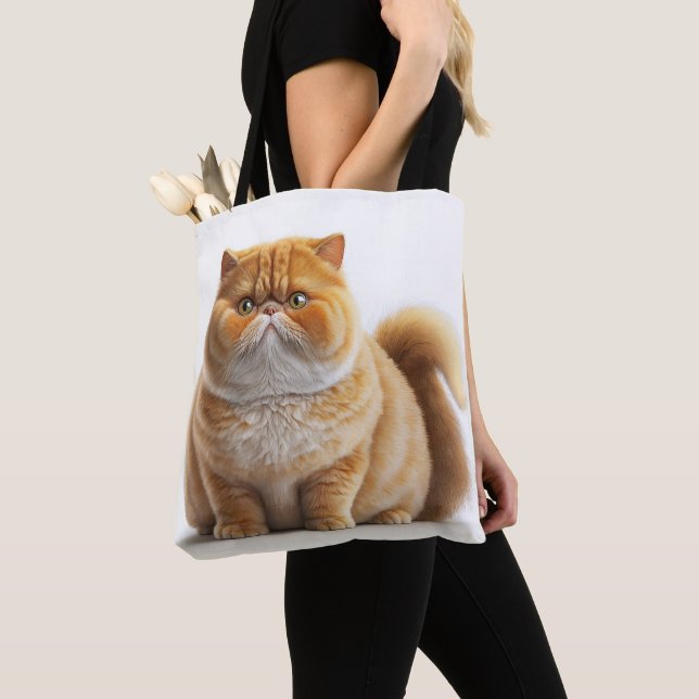 NIEDLICH ORANGE WEISS EXOTISCH KURZHAARER CARTOON  TASCHE (Von Nahem)