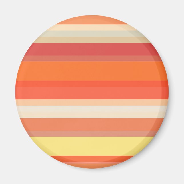 Niedlich orangefarbene Streifen Magnet (Vorne)