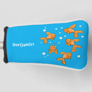 Niedlich orangefarbener Goldfisch auf der Abbildun Golf Headcover