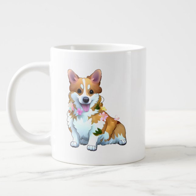 Niedlich Orangenkorgi für eine positive Stimmung Jumbo-Tasse (Links)