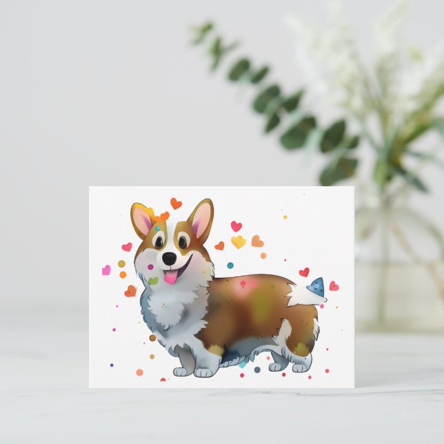 Niedlich Orangenkorgi für eine positive Stimmung Postkarte (Stehend Vorderseite)