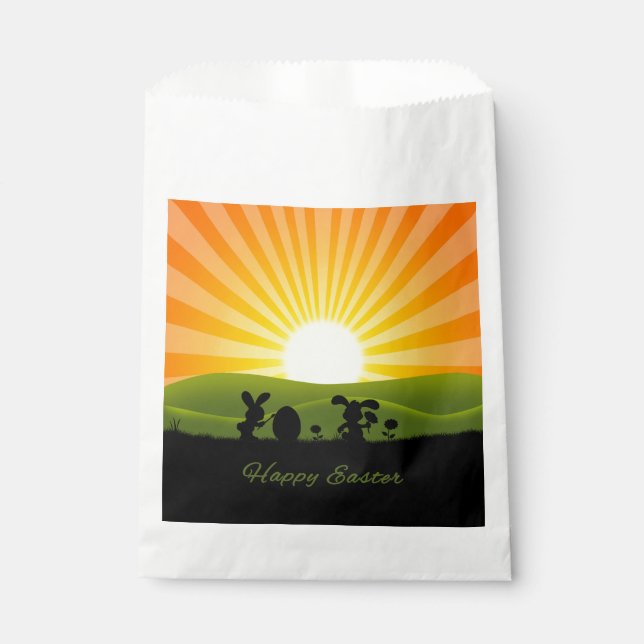 Niedlich Ostergebälk Geschenktütchen (Vorderseite)