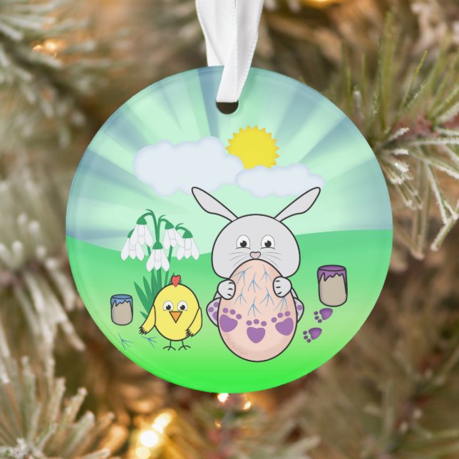 Niedlich Ostergeblasenes und kiches Ostereier Ornament (Baum)