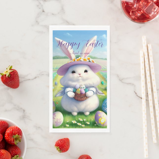 Niedlich Osterhase 01 Serviette (Beispiel)