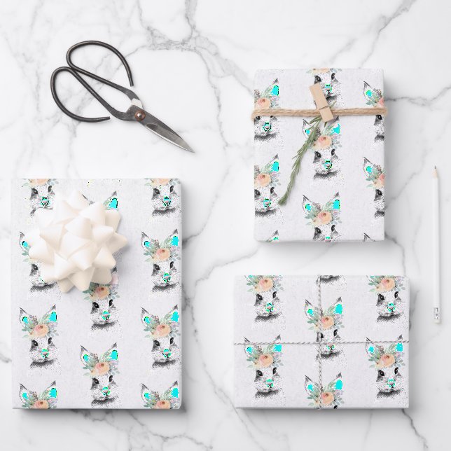Niedlich Osterhase Geschenkpapier Set (Vorderseite)