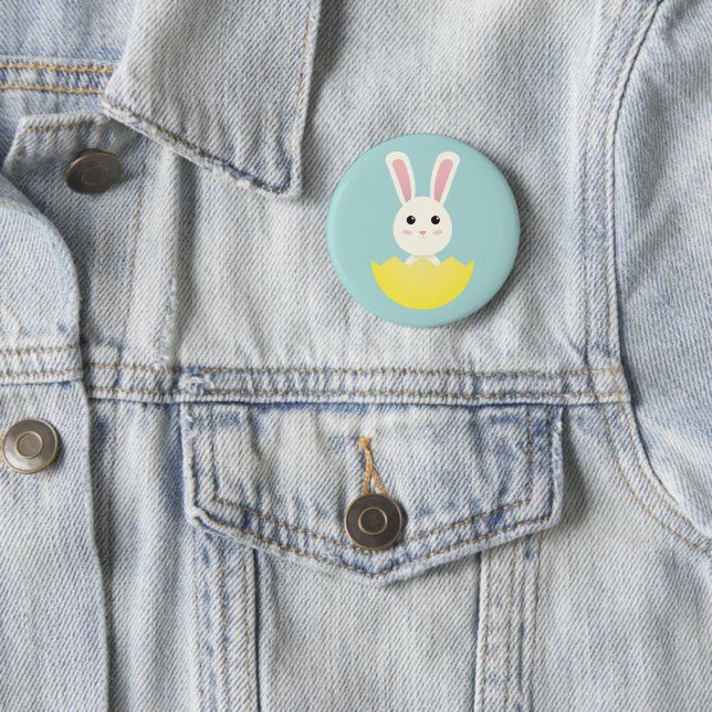 Niedlich Osterhase I Button (Beispiel)