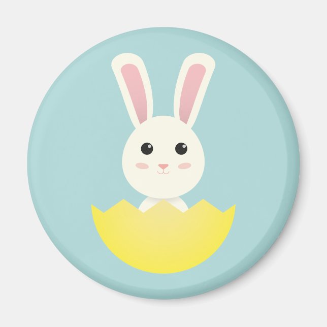 Niedlich Osterhase I Magnet (Vorne)
