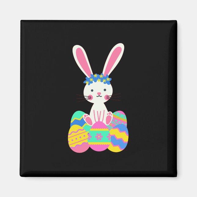 Niedlich Osterhase Magnet (Vorne)