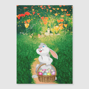 Niedlich Osterhase Magnetkarte