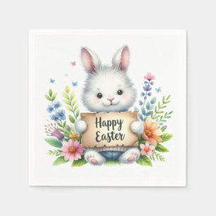 Niedlich Osterhase Osterfest Serviette