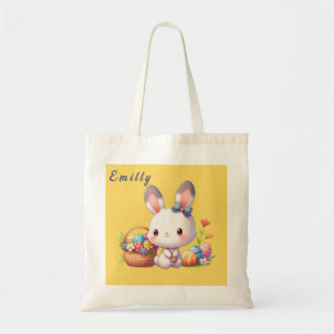 Niedlich Osterhase personalisiert Tragetasche