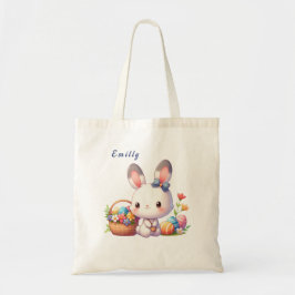 Niedlich Osterhase personalisiert Tragetasche