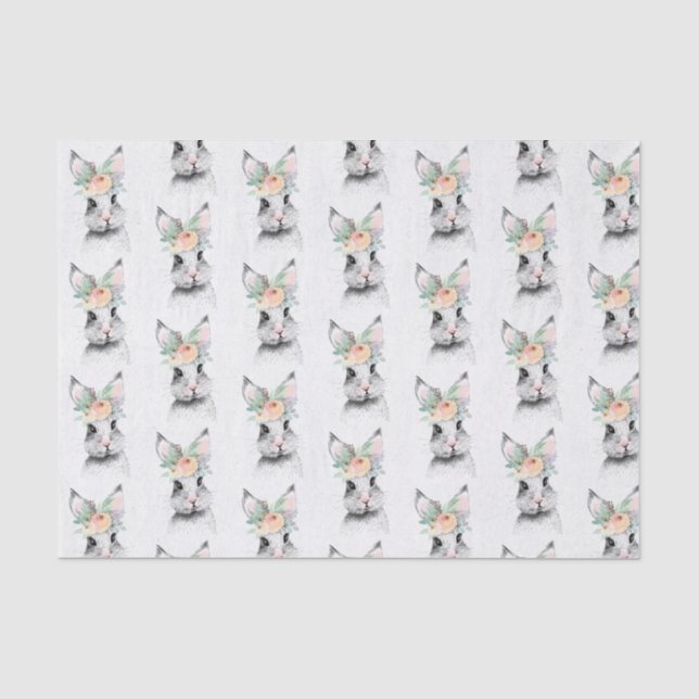 Niedlich Osterhase Seidenpapier (Vorderseite)