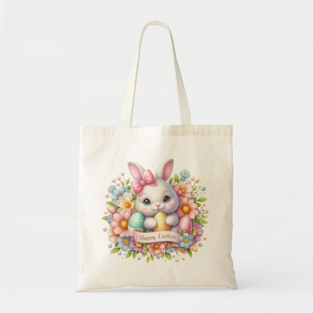 Niedlich Osterhase Tragetasche (Vorne)