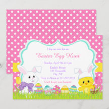 Niedlich Osterhase und Kick Ostereier Jagd