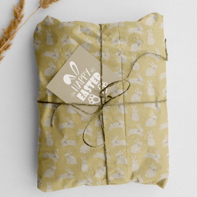 Niedlich Osterhüpfen Bunnies Minimalistisches Must Seidenpapier (Von Creator hochgeladen)