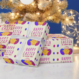 Niedlich Osterküken und Eier Frohe Osterferien Geschenkpapier