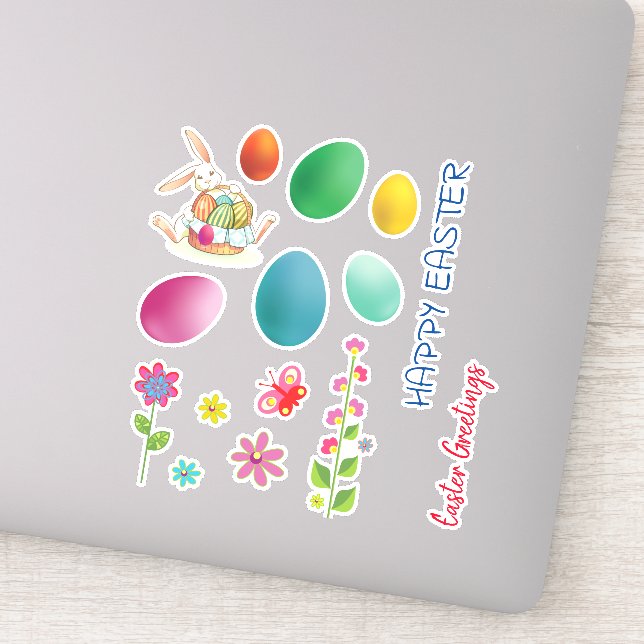 Niedlich Ostern Aufkleber (Detail)