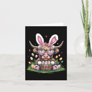 Niedlich Ostern Bunny Cow Design Cow Lover Funny Karte