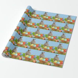 Niedlich Ostern-Bunnyum für eine positive Stimmung Geschenkpapier
