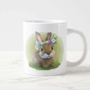 Niedlich Ostern-Bunnyum für eine positive Stimmung Jumbo-Tasse