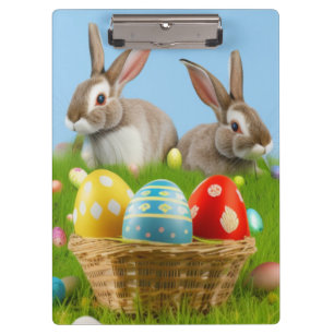 Niedlich Ostern-Bunnyum für eine positive Stimmung Klemmbrett