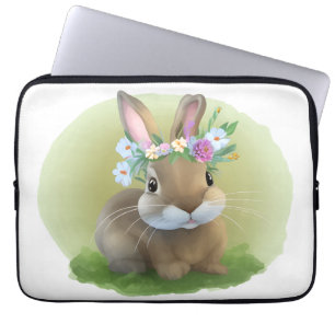 Niedlich Ostern-Bunnyum für eine positive Stimmung Laptopschutzhülle