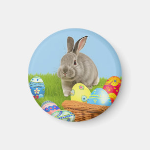 Niedlich Ostern-Bunnyum für eine positive Stimmung Magnet