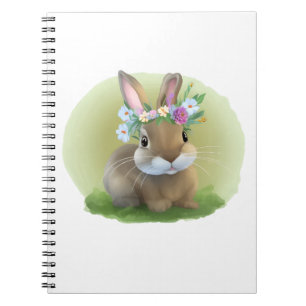 Niedlich Ostern-Bunnyum für eine positive Stimmung Notizblock