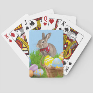 Niedlich Ostern-Bunnyum für eine positive Stimmung Spielkarten