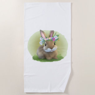 Niedlich Ostern-Bunnyum für eine positive Stimmung Strandtuch