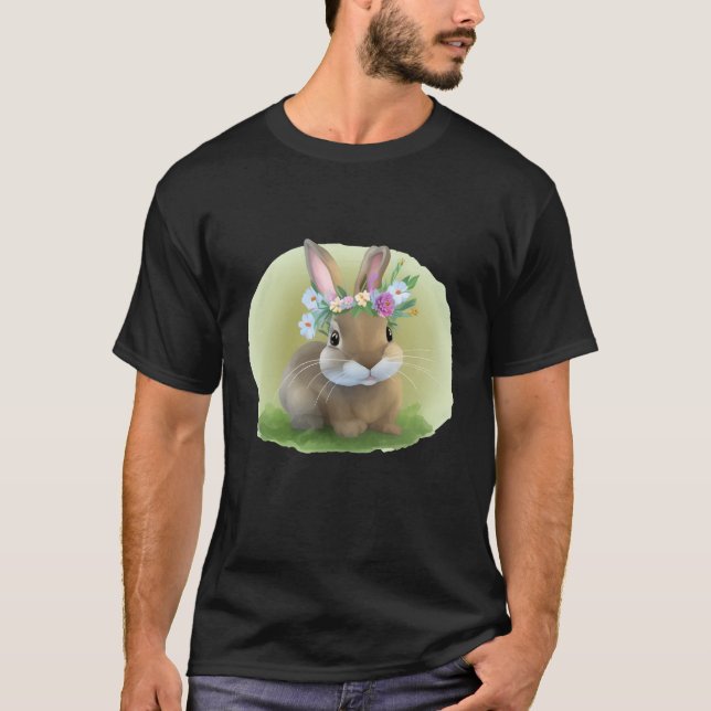 Niedlich Ostern-Bunnyum für eine positive Stimmung T-Shirt (Vorderseite)