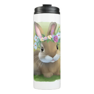 Niedlich Ostern-Bunnyum für eine positive Stimmung Thermosbecher
