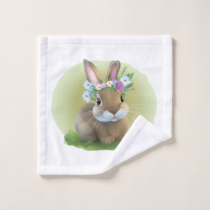 Niedlich Ostern-Bunnyum für eine positive Stimmung Waschlappen