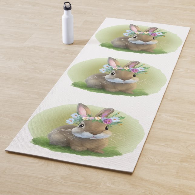 Niedlich Ostern-Bunnyum für eine positive Stimmung Yogamatte (Beispiel)