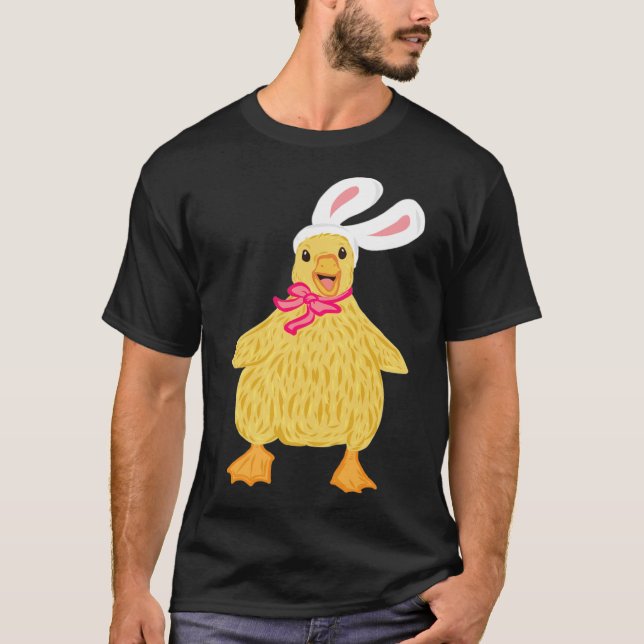 Niedlich Ostern Entengeschenke Funny Duck Ei black T-Shirt (Vorderseite)