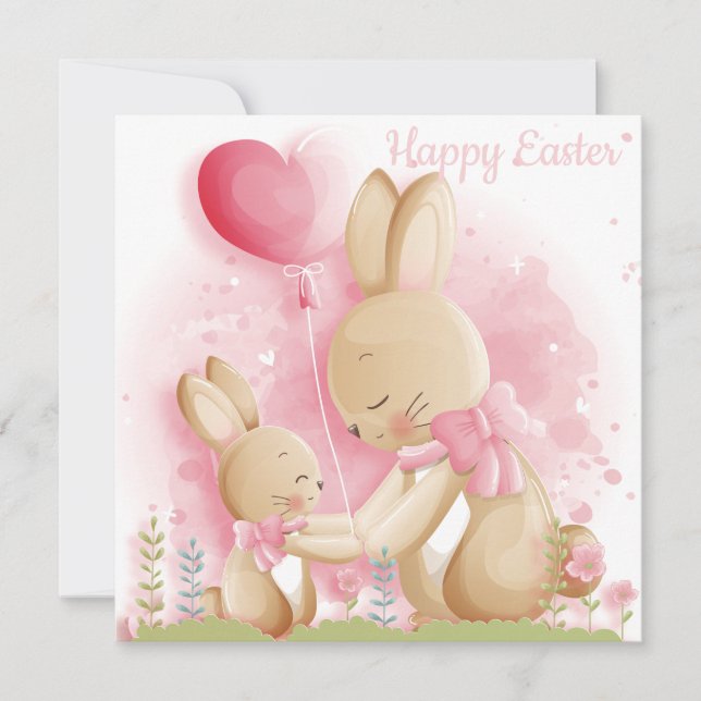 Niedlich Ostern Feiertagskarte (Vorderseite)