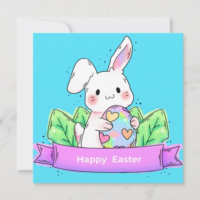 Niedlich Ostern Feiertagskarte (Vorderseite)