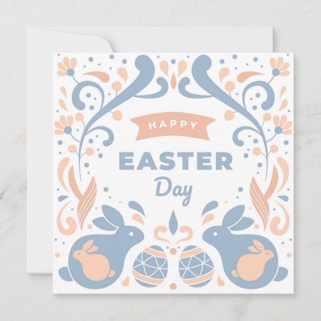 Niedlich Ostern Feiertagskarte (Vorderseite)