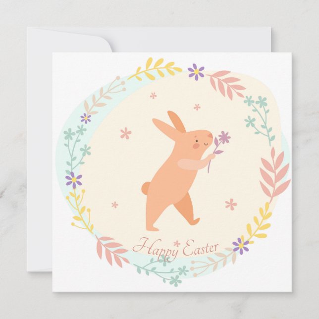 Niedlich Ostern Feiertagskarte (Vorderseite)