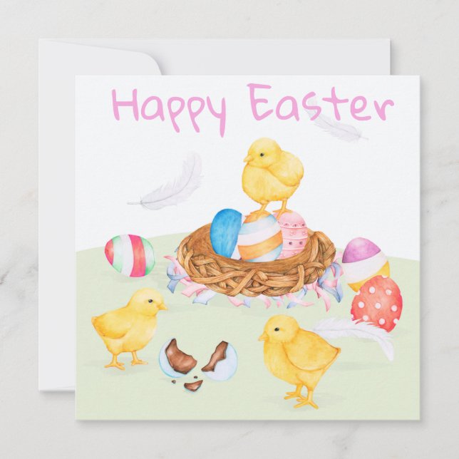 Niedlich Ostern Feiertagskarte (Vorderseite)